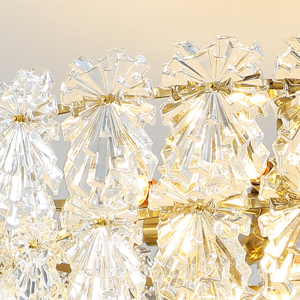 Modern Style Three Rings Gold Pendant Light