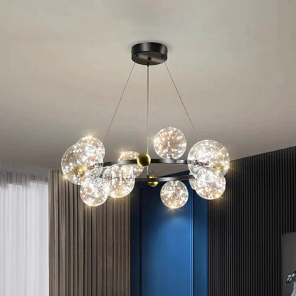 Warm Glow Glass Art Deco Pendant Light