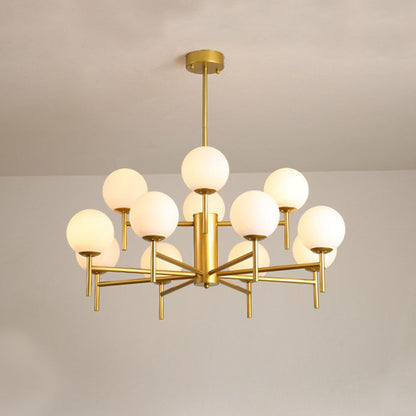 Pendant Glass Globe Light Elegant With Warm Glow