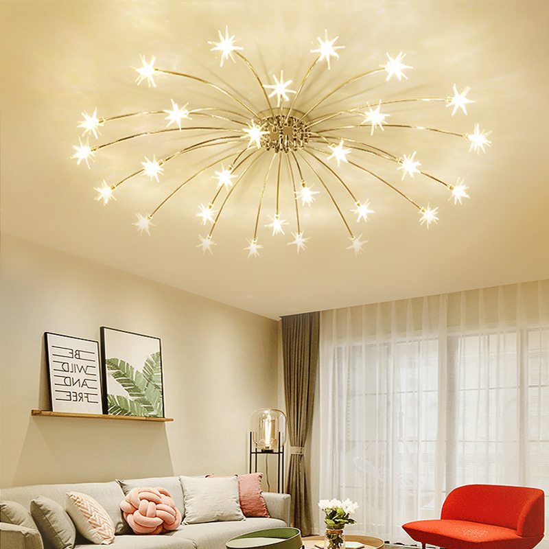 Flush Mount Ceiling Light Aurora Starry Art Deco