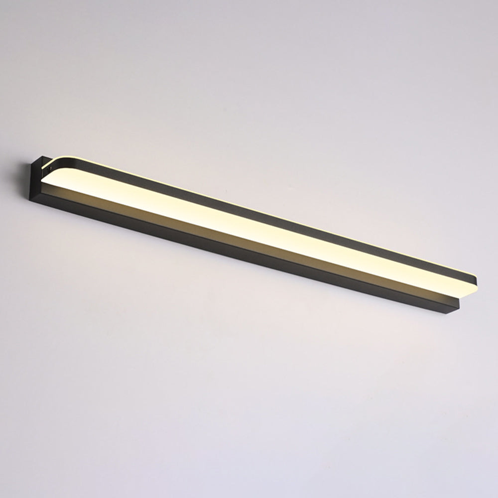 Modern Rectangular Bathroom Wall Light With Mirror Finish