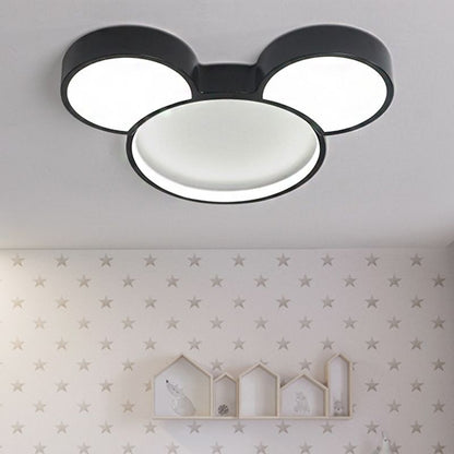 Two Styles Cartoon Mouse Flush Mount Ceiling Light