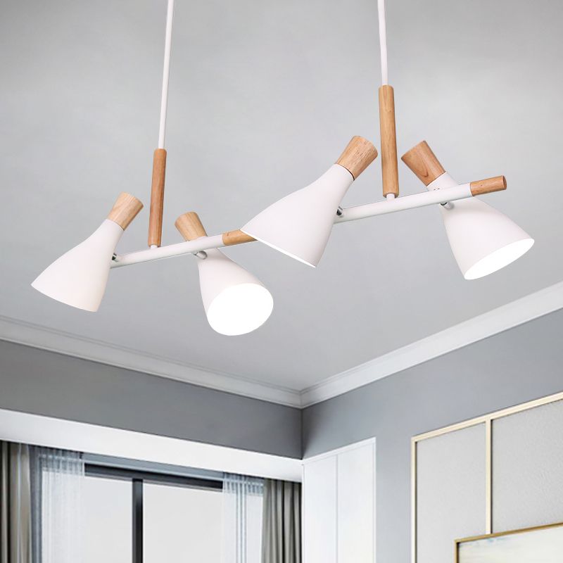 Warm Ambience Nordic Wood Rope Pendant Light