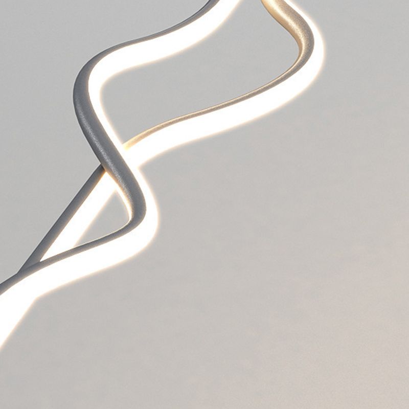 Rust Resistant Metal Finish Modern Linear Pendant Light