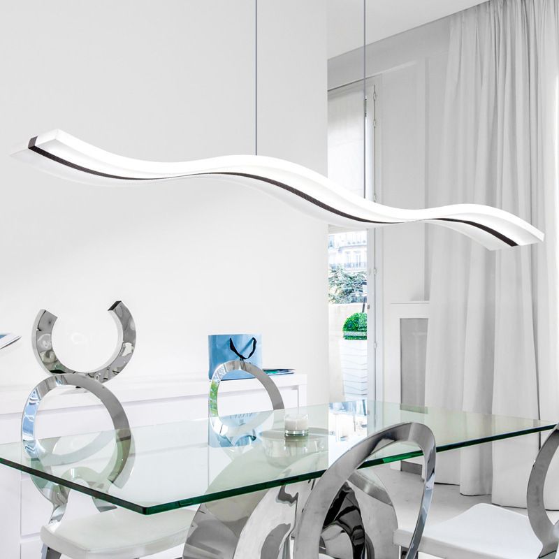 Bright Illumination Pendant Light Wave Acrylic Premium