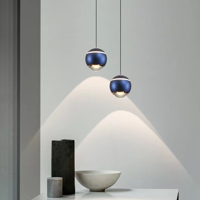 Adjustable Height Round LED Pendant Light