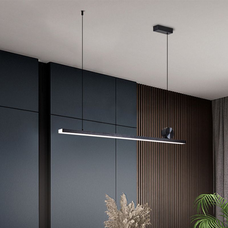 Three Color Temperatures Modern Linear Pendant Light