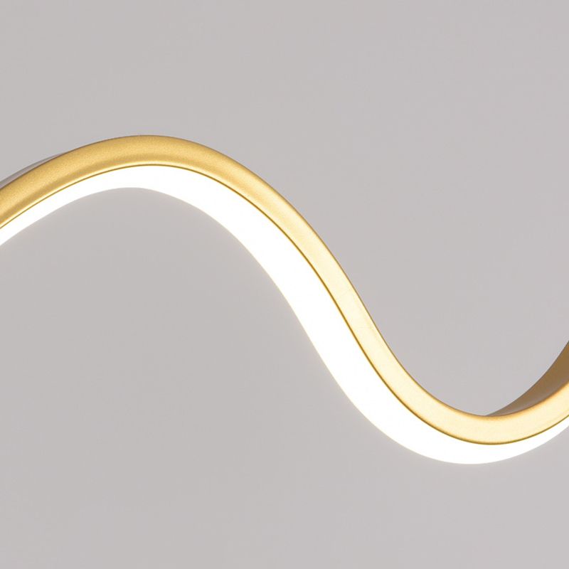 Metal Pendant Light Wavy Minimalist for Dining Rooms