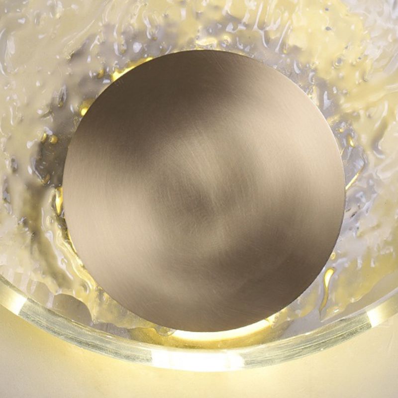Globe Wall Lamp With Crystal Accents Gold Art Deco