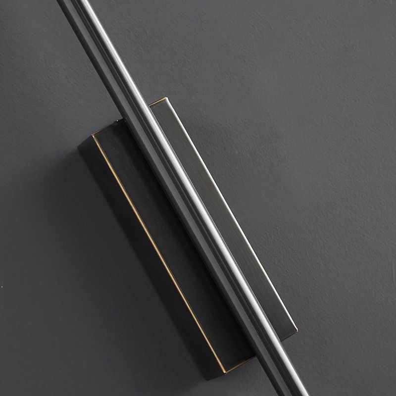 Black Brass Modern Wall Linear Light For Bedroom