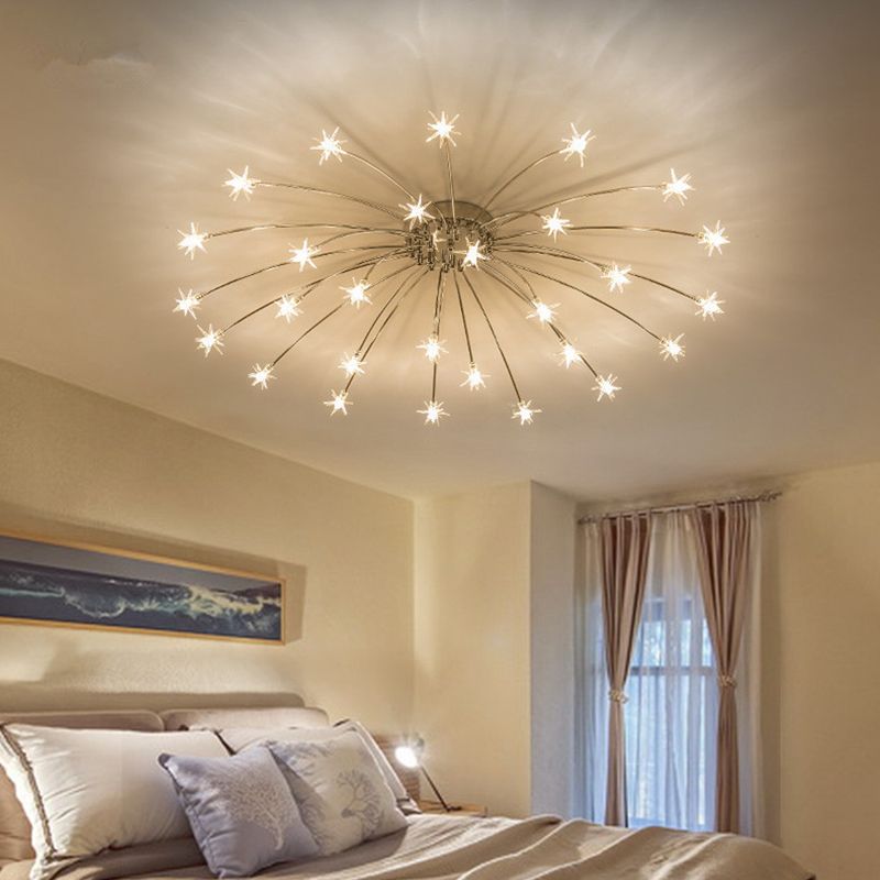 Flush Mount Ceiling Light Aurora Starry Art Deco