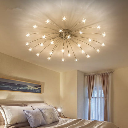 Flush Mount Ceiling Light Aurora Starry Art Deco