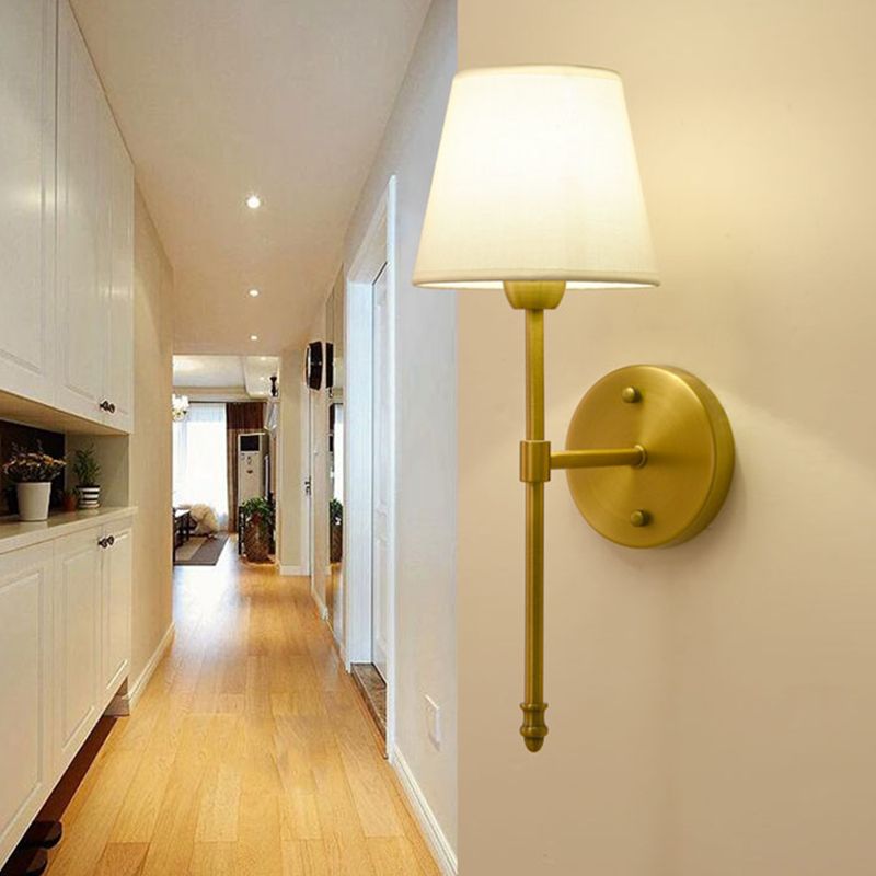 Indoor Use Dimmable LED Half Light Stained Glass Vanity Wall Lamp