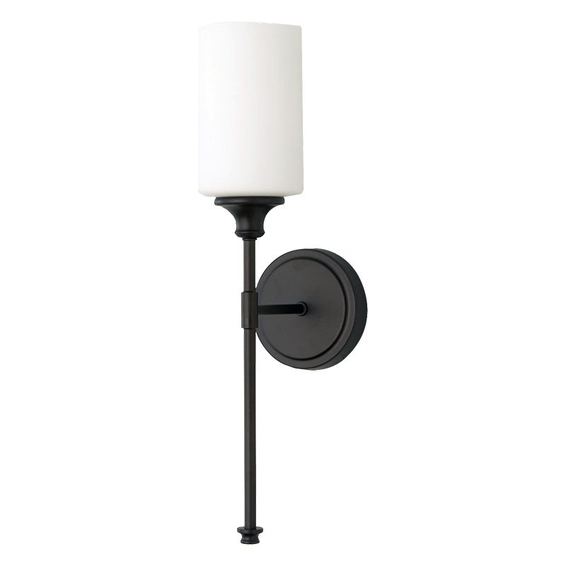 Glass And Black Silver Nordic Vanity Wall Light