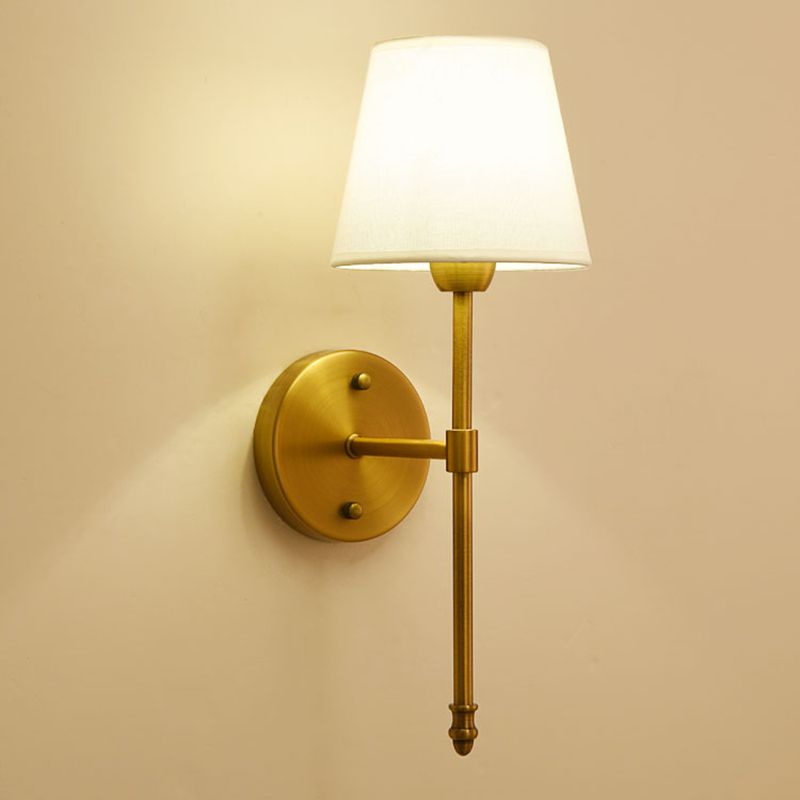 Indoor Use Dimmable LED Half Light Stained Glass Vanity Wall Lamp