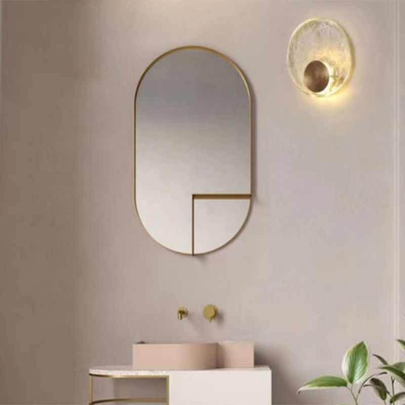 Globe Wall Lamp With Crystal Accents Gold Art Deco