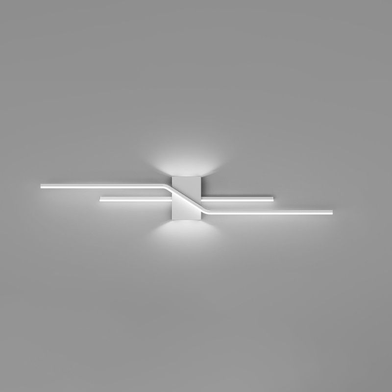 Three Colour Change Dimmable Minimalist Linear Metal Vanity Wall Light