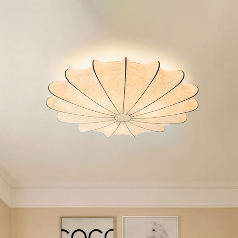 Ceiling Light With Etched Finish Inspired Seashell