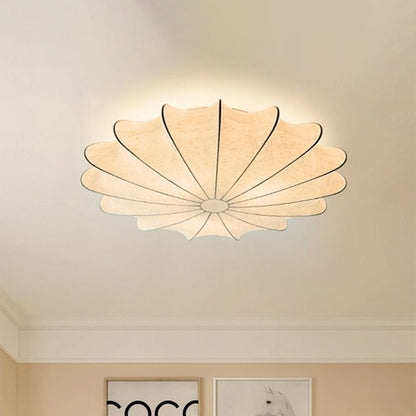 Ceiling Light With Etched Finish Inspired Seashell