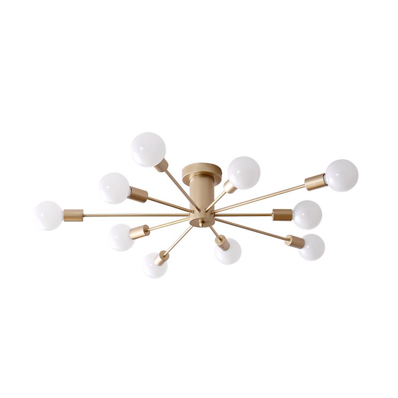Modern Globe Flush Mount Ceiling Light Luna Bubble
