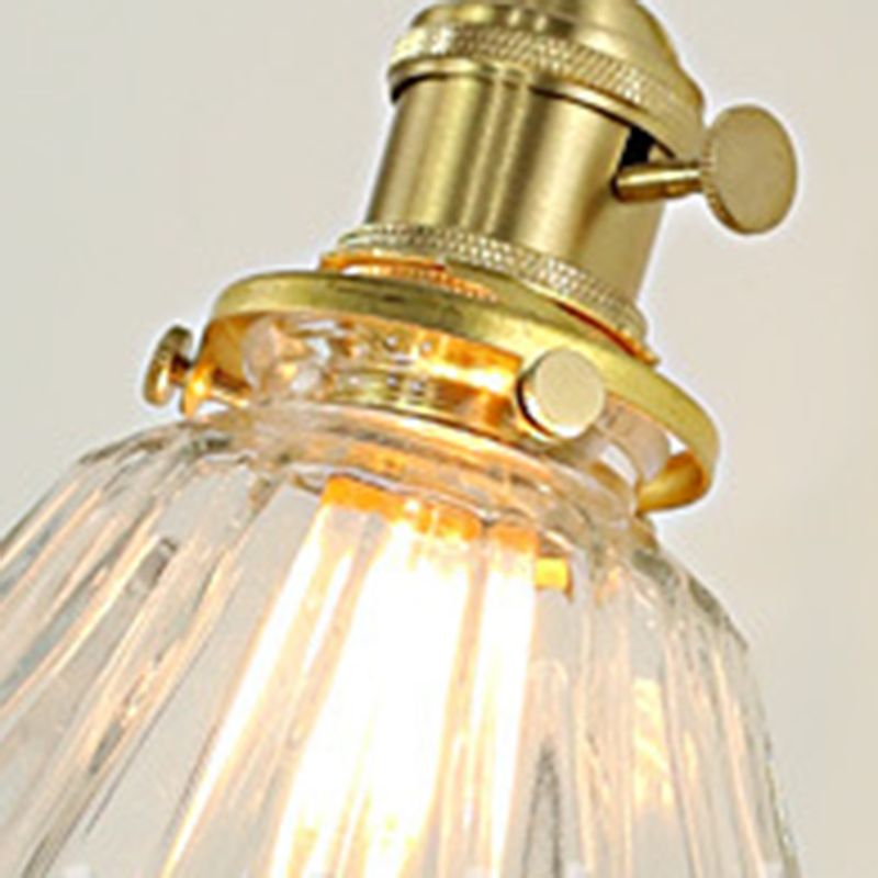 Glass Globe Gold Floral Vanity Wall Light For Bedroom
