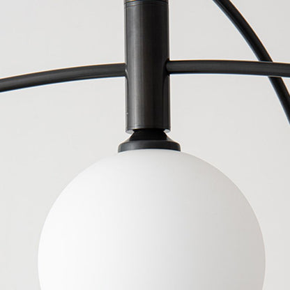 Metal And Glass Durable Globe Pendant Light