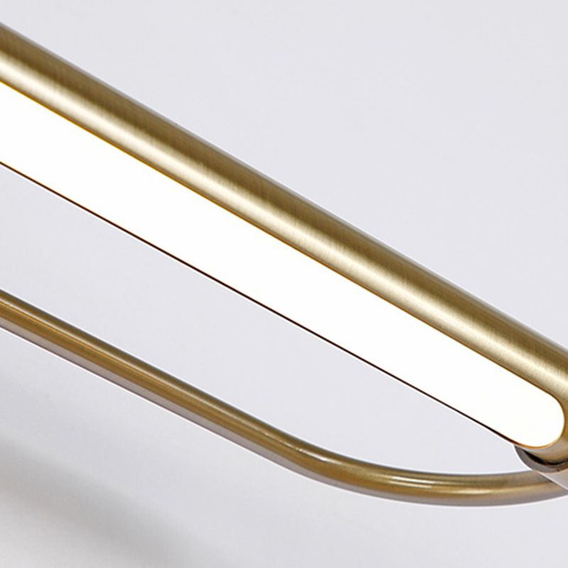 Gold Finish Three Colour Dimmable Aurelia Linear Vanity Wall Light