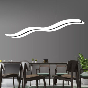 Bright Illumination Pendant Light Wave Acrylic Premium