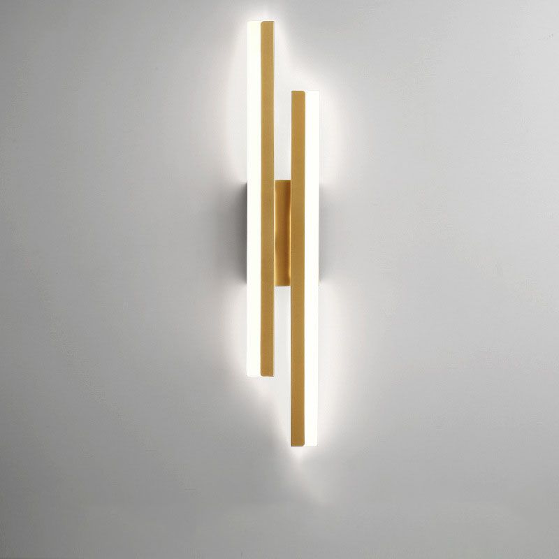 Minimalist Indoor Lamp Two Tone Geometric Wall Light