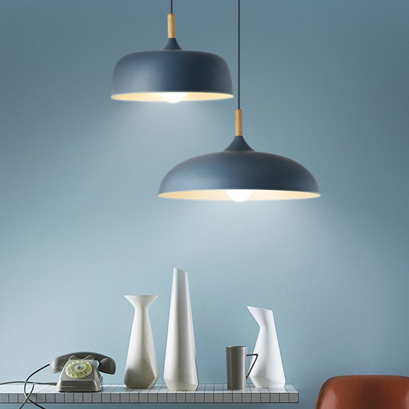 Dining Room Modern Dome Pendant Light With Soft Glow