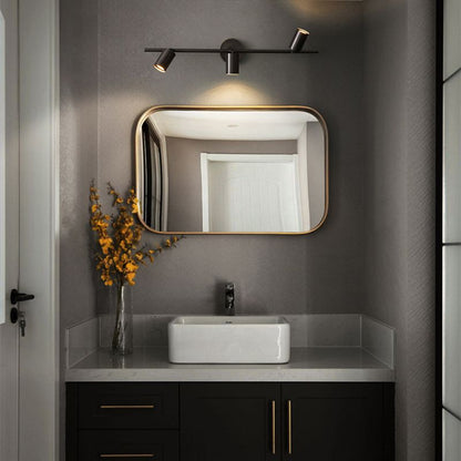 Rotatable Wall Lamp Cylinder Brass Modern Spotlight