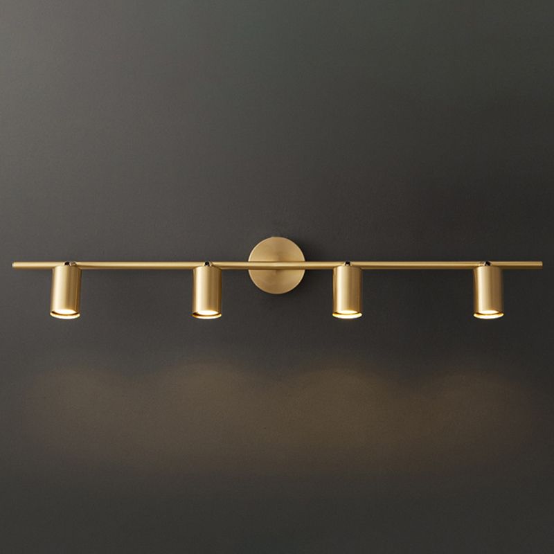 Rotatable Wall Lamp Cylinder Brass Modern Spotlight