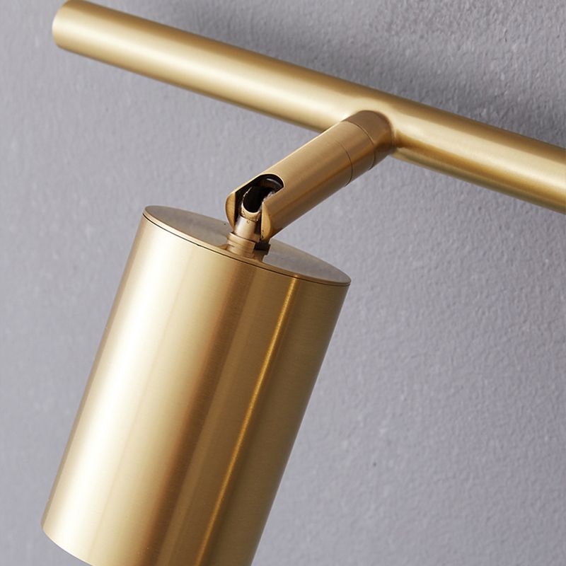 Rotatable Wall Lamp Cylinder Brass Modern Spotlight