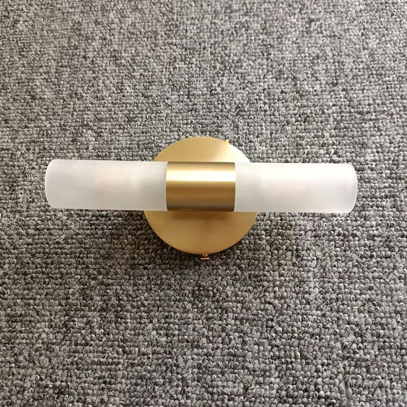 Metal Finish Dimmable Cylindrical Gold LED Wall Light