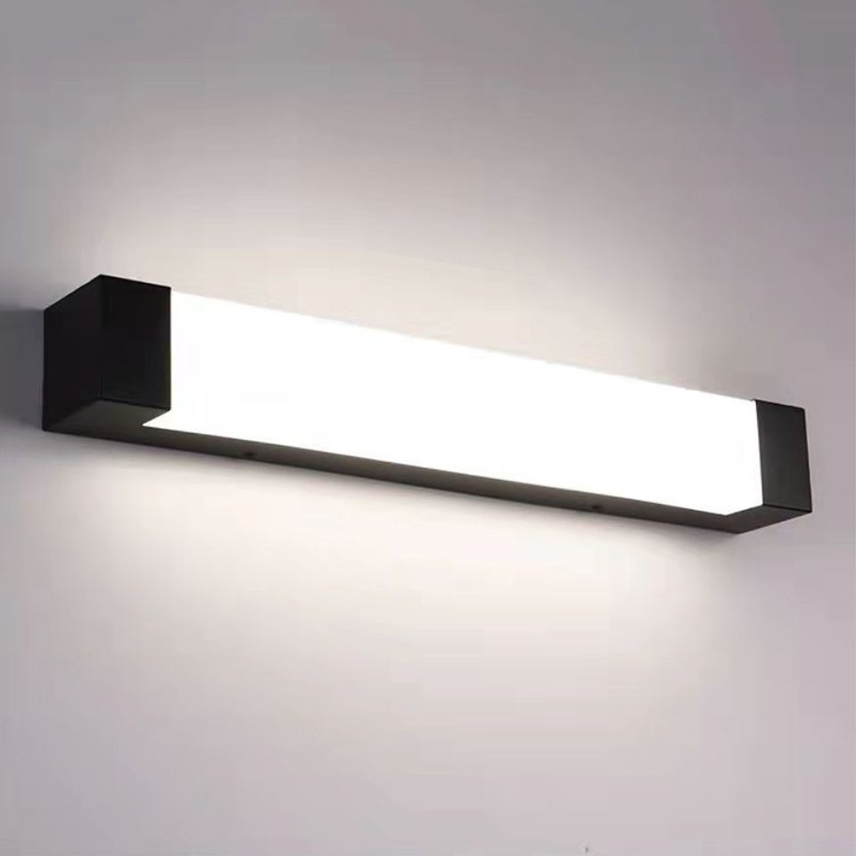 Three Colours Dimmable Outdoor Wall Light Minimalist Linear Black