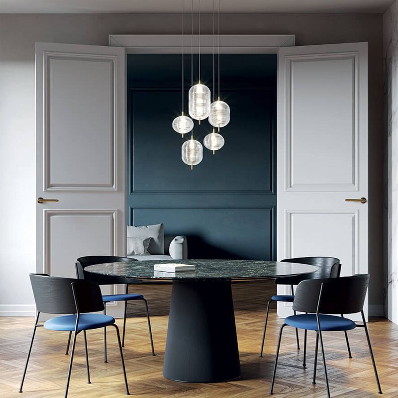 Gold Ambient Glow Modern Black Pendant Light
