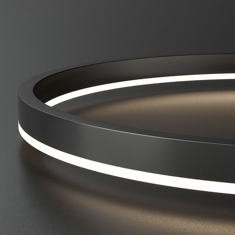 Pendant Light For Elegant Ambience Three Ring Black