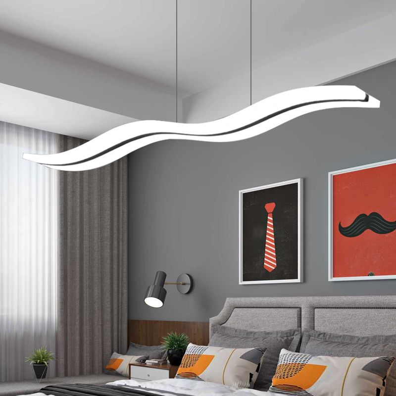 Bright Illumination Pendant Light Wave Acrylic Premium