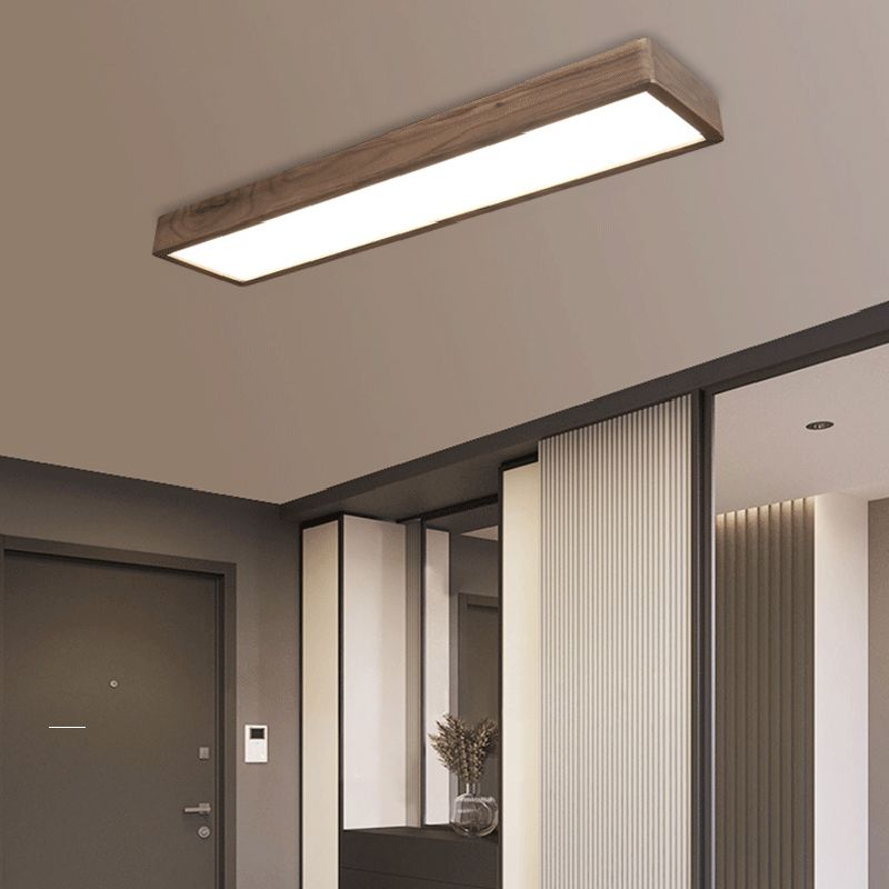 Flush Mount Rectangular LED Aurora Ceiling Light