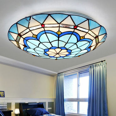 Ceiling Light For Bedroom Flush Glass Mount Colorful