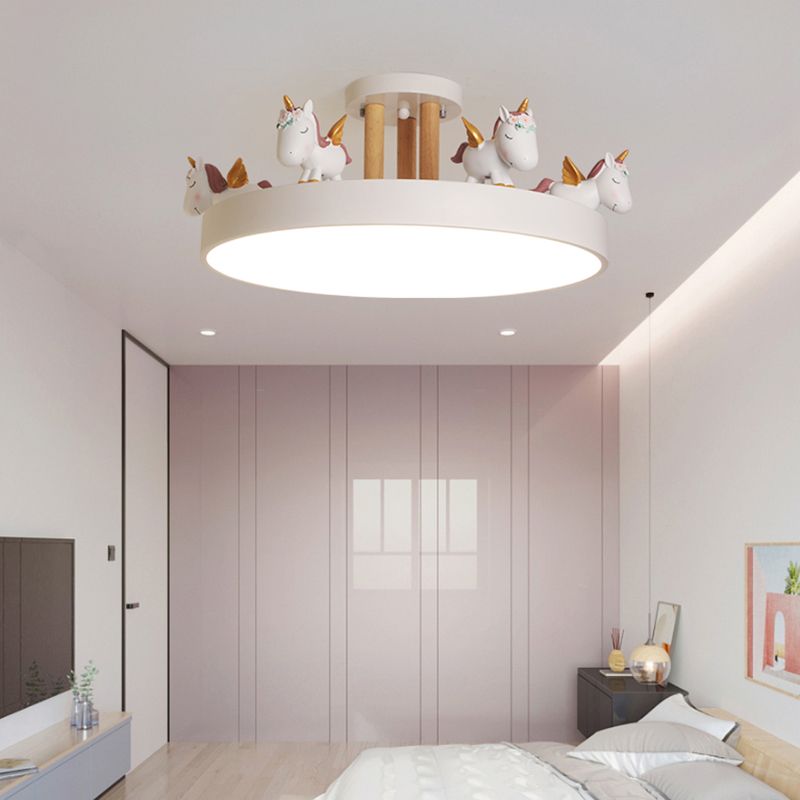 Ceiling Light Semi Flush Round Halo Nova for Living Rooms
