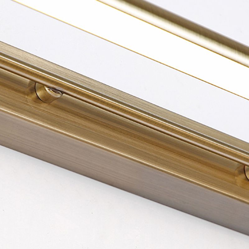 Gold Finish Three Colour Dimmable Aurelia Linear Vanity Wall Light