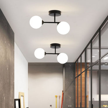 Semi Flush Dual Finish Indoor Ceiling Light Aurora