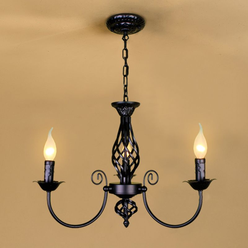 Pendant Light in Retro Candle Style for Dining Ambience