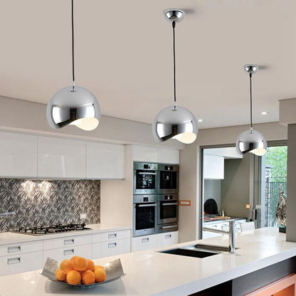 Durable Metal Finish Pendant Light With Nordic Globe
