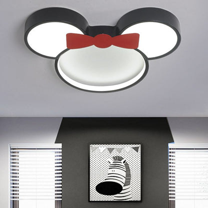 Two Styles Cartoon Mouse Flush Mount Ceiling Light