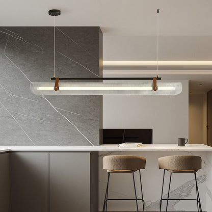 Gold And Black Linear Pendant Light For Ambience