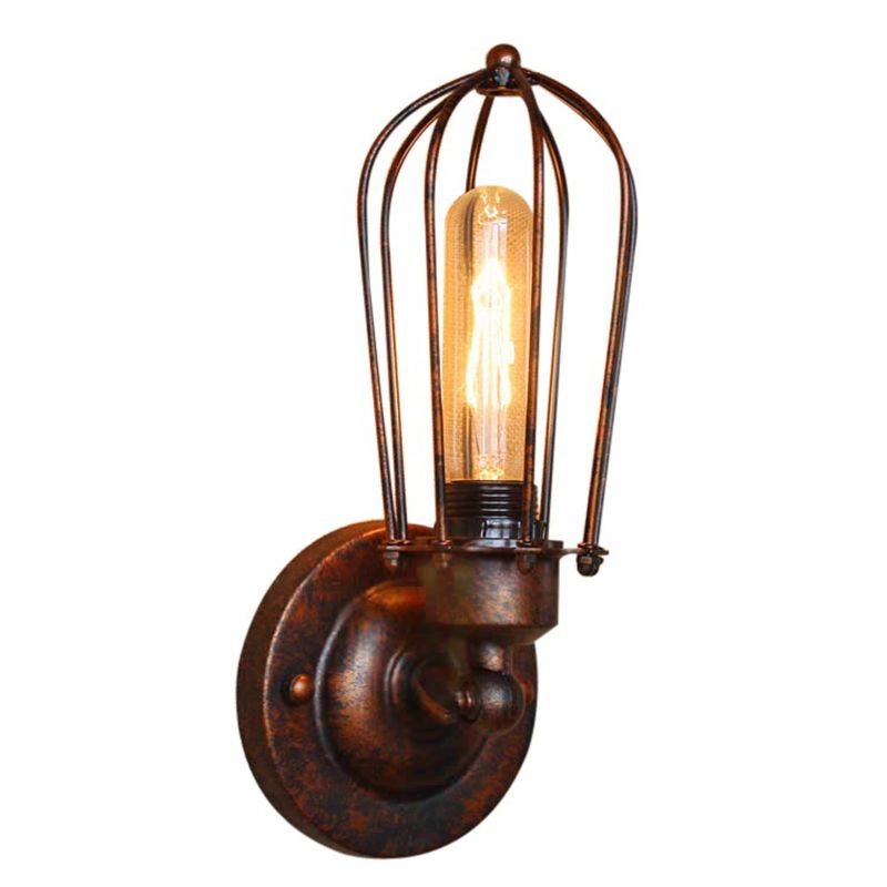 Classic Finishes Vintage Iron Wall Lamp For Dimmable Indoor Use