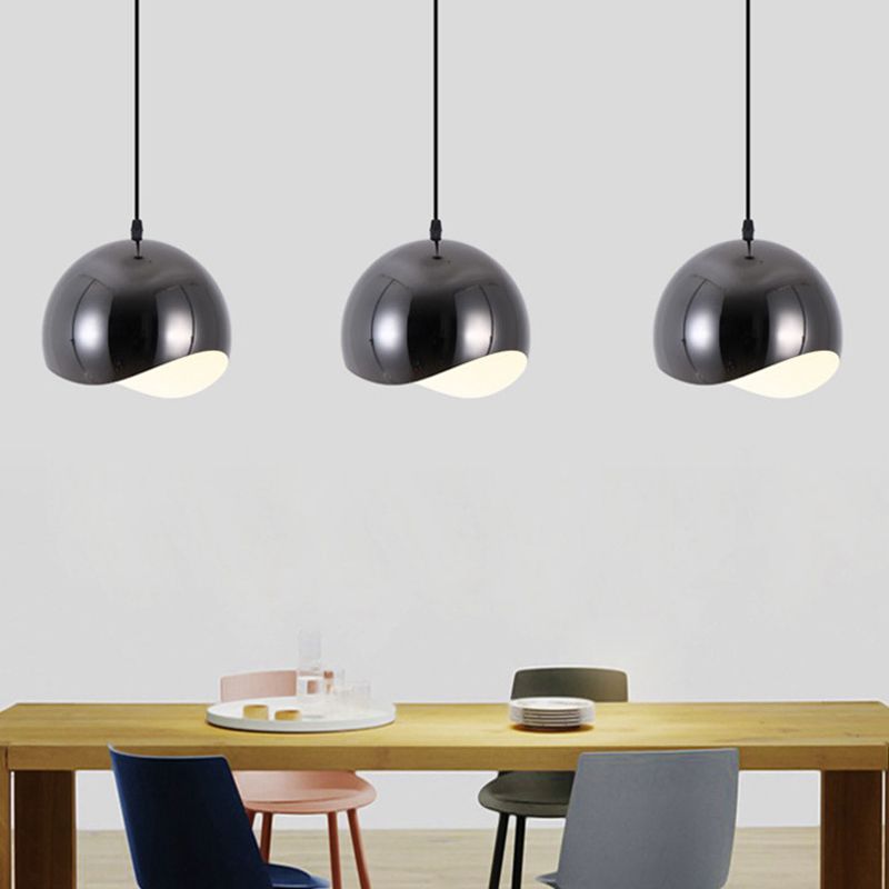 Durable Metal Finish Pendant Light With Nordic Globe