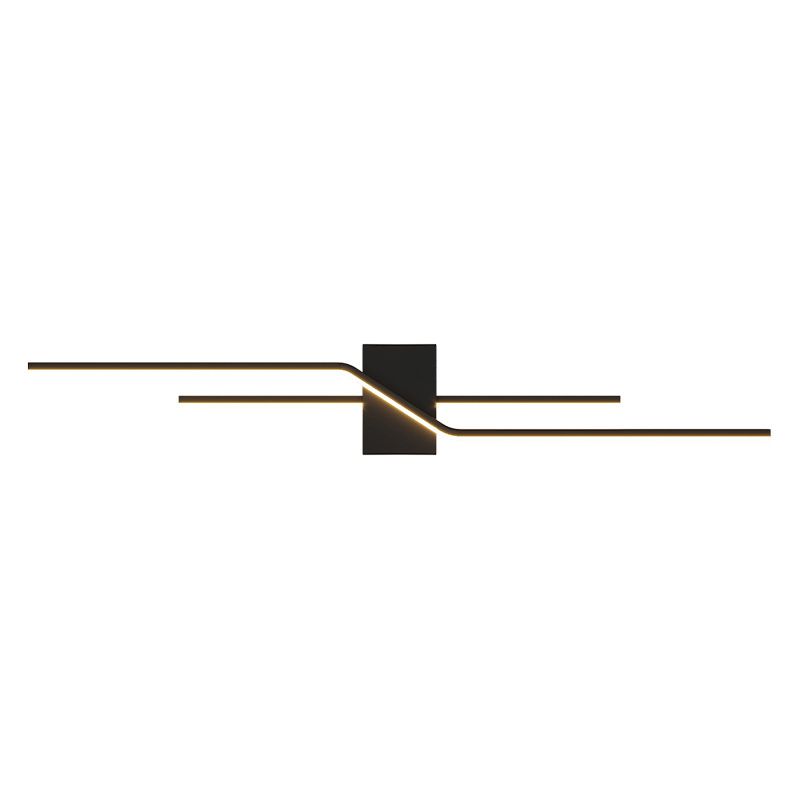 Three Colour Change Dimmable Minimalist Linear Metal Vanity Wall Light